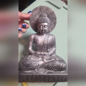 Silver Buddha Statue for Home Decor